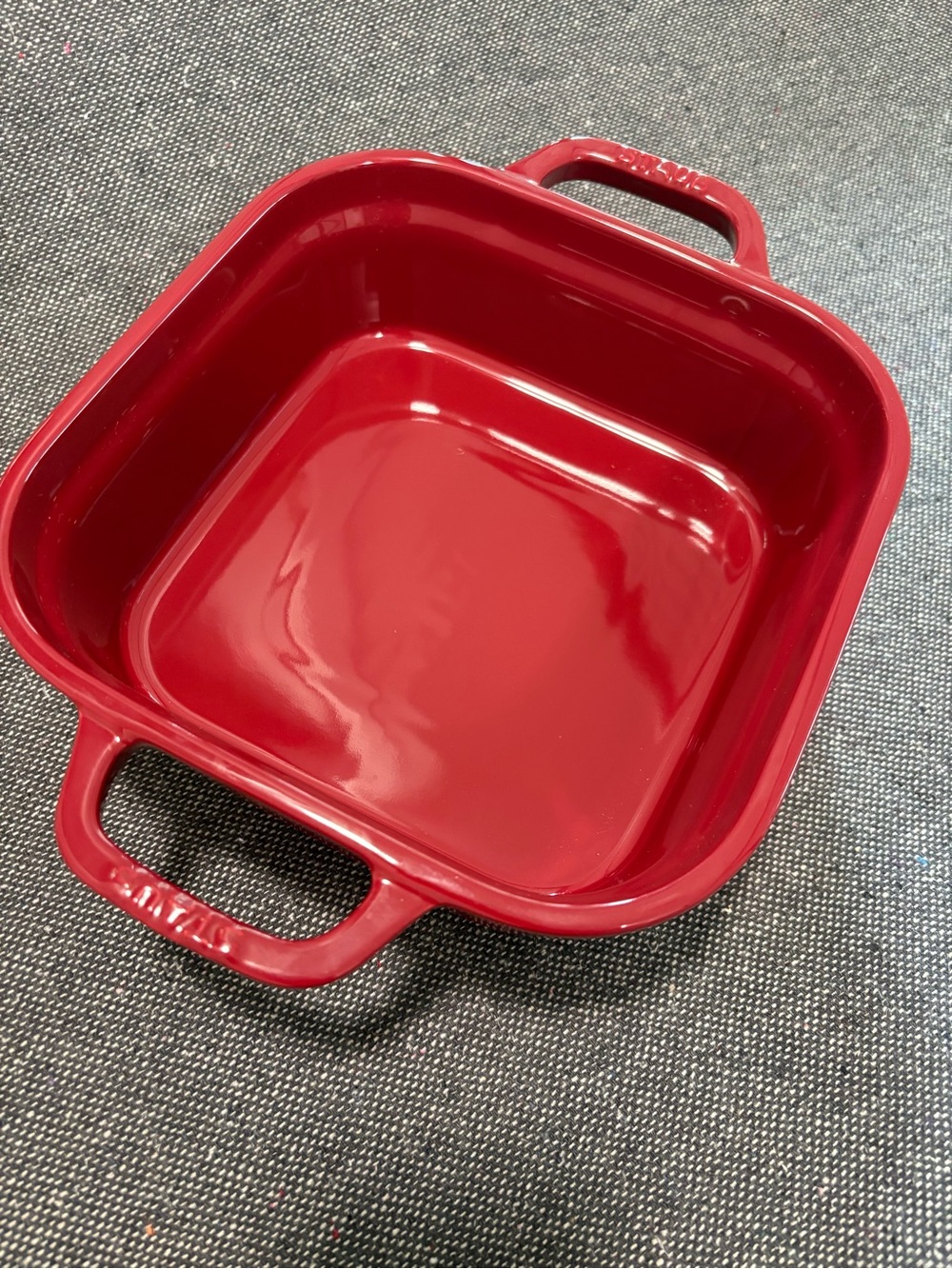 Staub 2.5 Quart Square Baker Cranberry